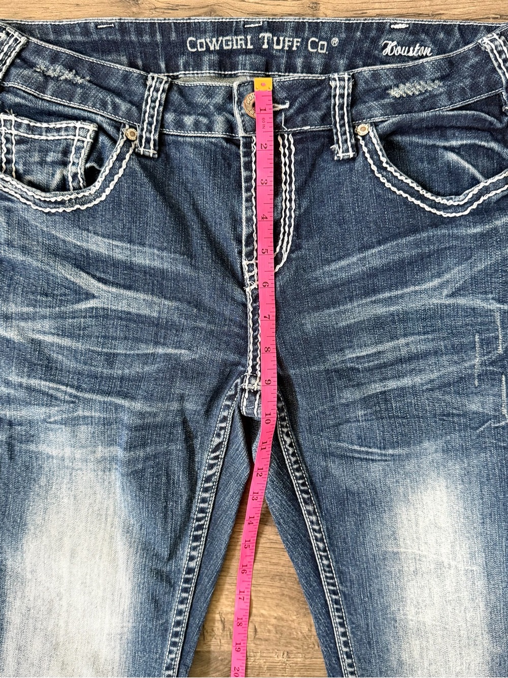Cowgirl Tuff Houston Bootcut Jeans Western Rodeo Cowgirl Denim 30 - Picture 10 of 12